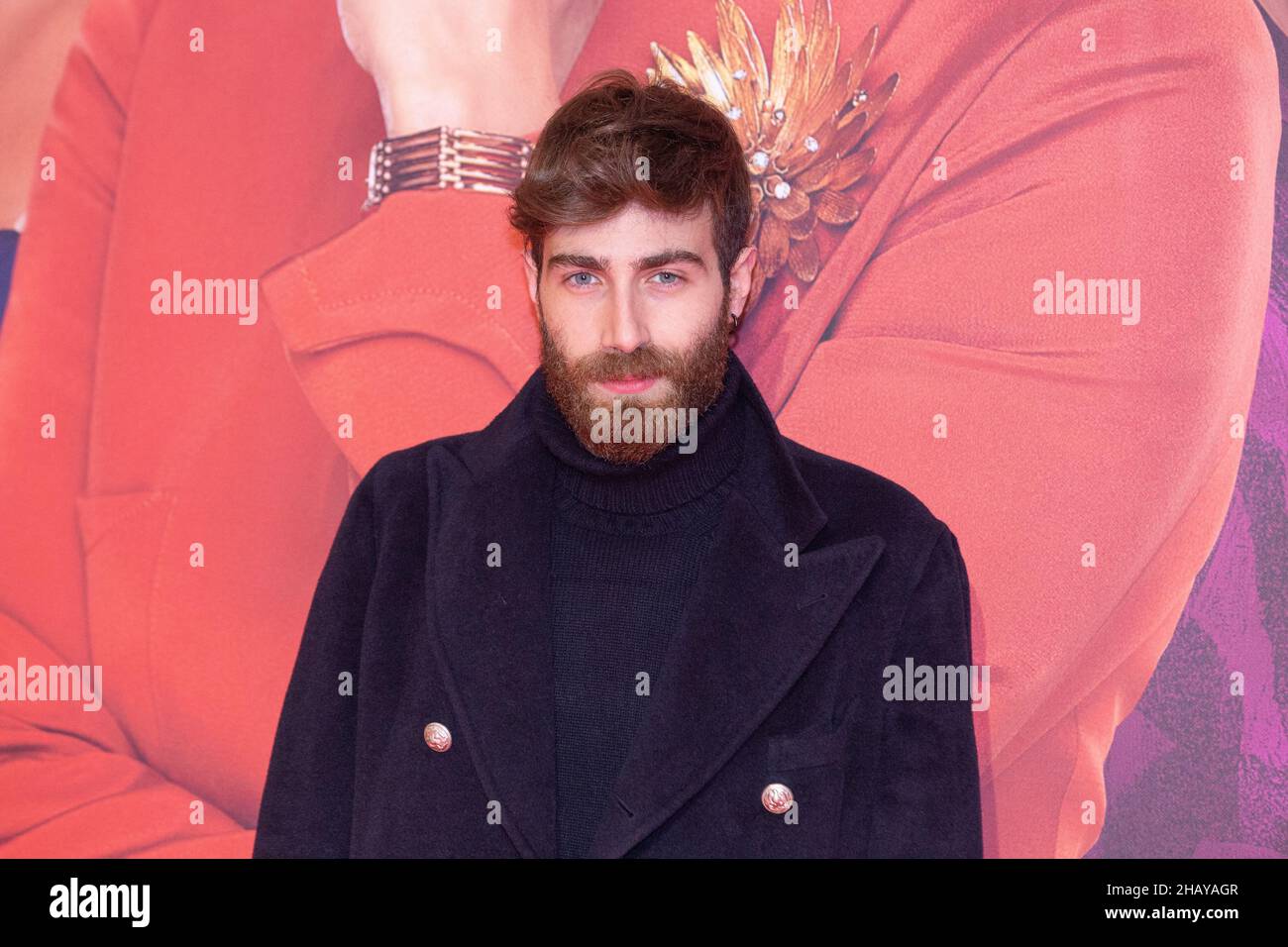 Rom, Italien. 15th Dez 2021. Lorenzo Licitra nimmt an der Premiere des Films '7 Donne e un Mistero' in Rom Teil (Foto: Matteo Nardone/Pacific Press) Quelle: Pacific Press Media Production Corp./Alamy Live News Stockfoto