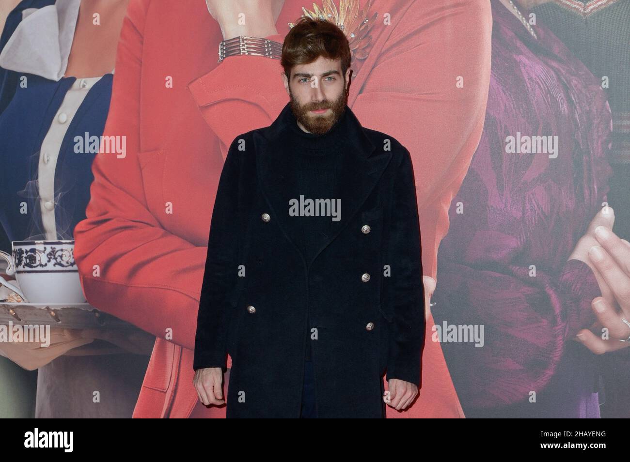 Rom, Italien. 15th Dez 2021. Lorenzo Licitra besucht den roten Teppich des Films 7 donne e un mistero im Space Cinema Moderno. Kredit: SOPA Images Limited/Alamy Live Nachrichten Stockfoto