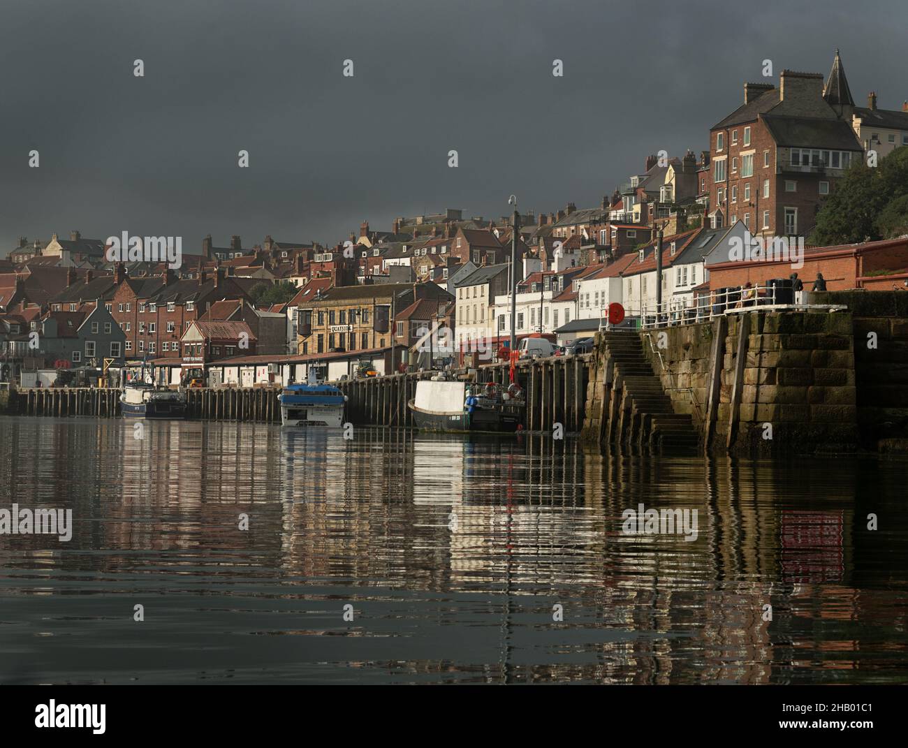 Whitby Harbour, Whitby, Yorkshire, Großbritannien Stockfoto