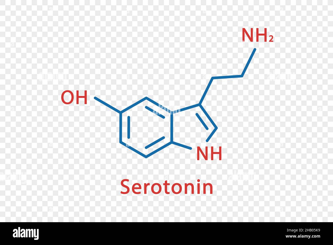 Serotonin Chemische Formel Serotonin Strukturelle Chemische Formel