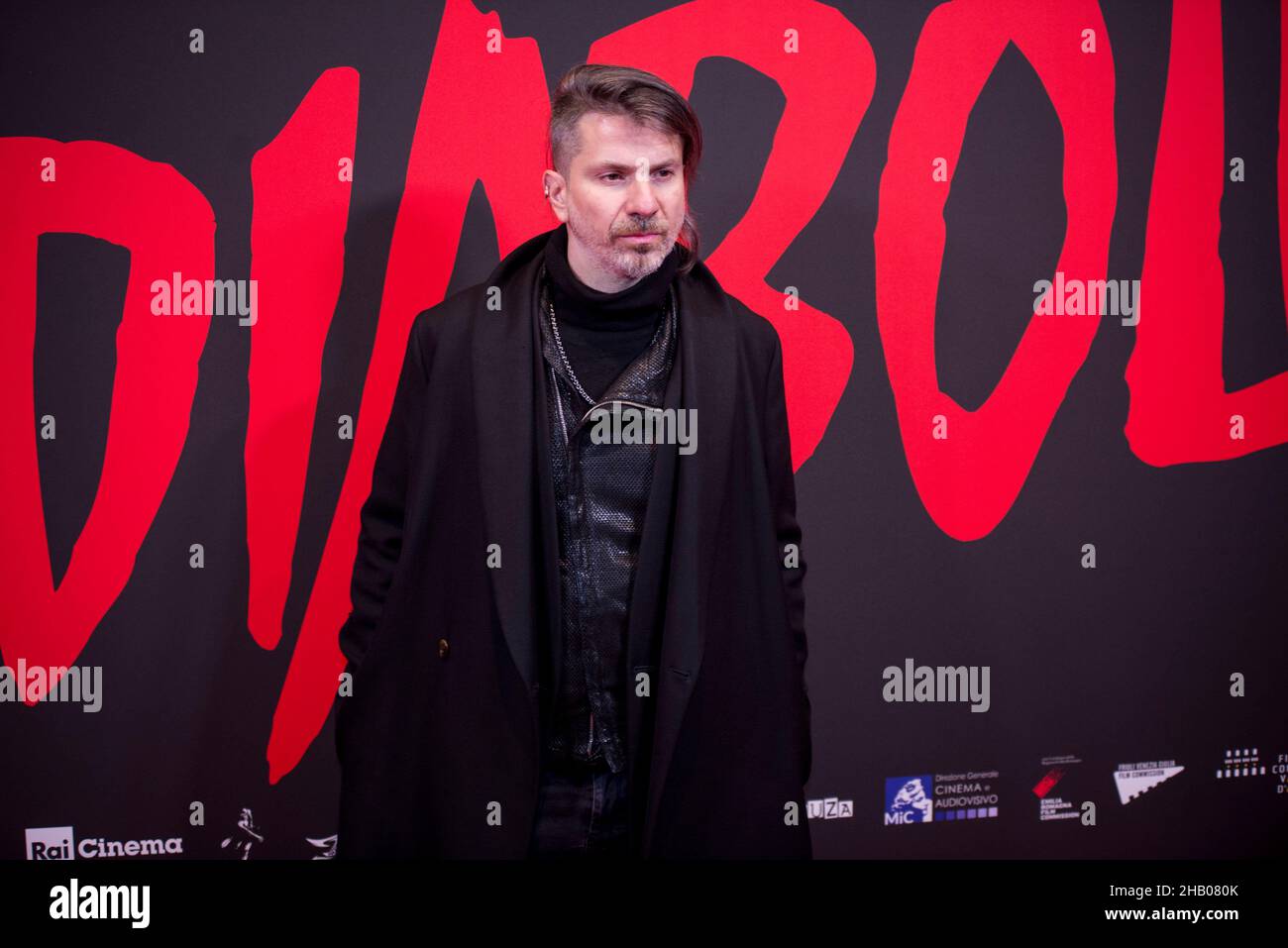 Rodrigo D'Erasmo nimmt an der Premiere des Films 'Diabolik' im Cinema Odeon am 15. Dezember 2021 in Mailand, Italien, Teil. (Foto von Lev Radin/Pacific Press) Stockfoto