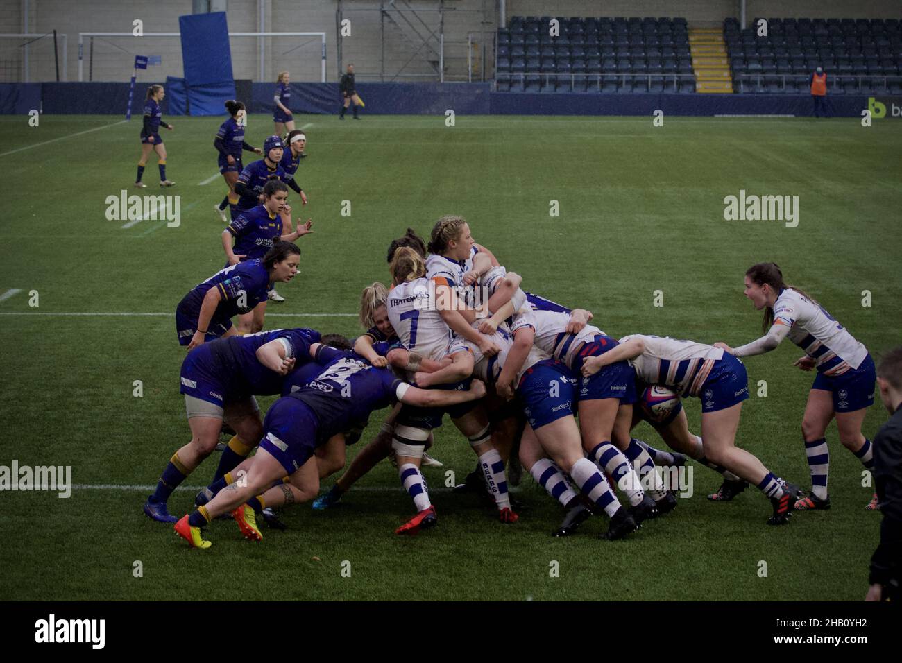 Worcester, Worcestershire, Großbritannien. 11th Dez 2021. Sixways Stadium - 11th. Dezember 2 Alisha Butchers im Zentrum der Mall während der Worcester Warriors vs Bristol Bears innerhalb der Premier 15 im At Sixways Stadium. Isla Blain/SPP Kredit: SPP Sport Pressefoto. /Alamy Live News Stockfoto