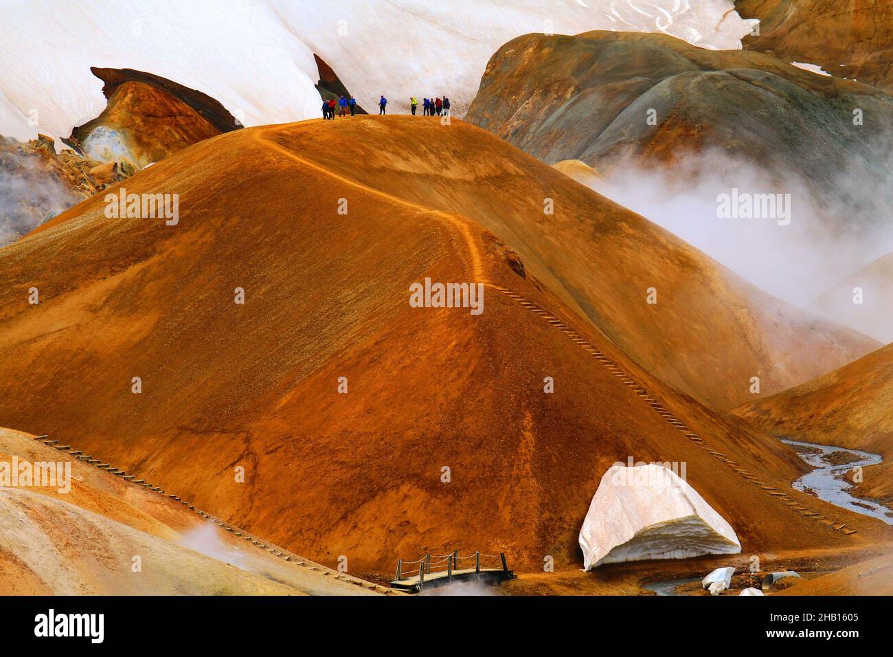 Hveradalir goethermal Park Kerlingarfjoll Island Stockfoto