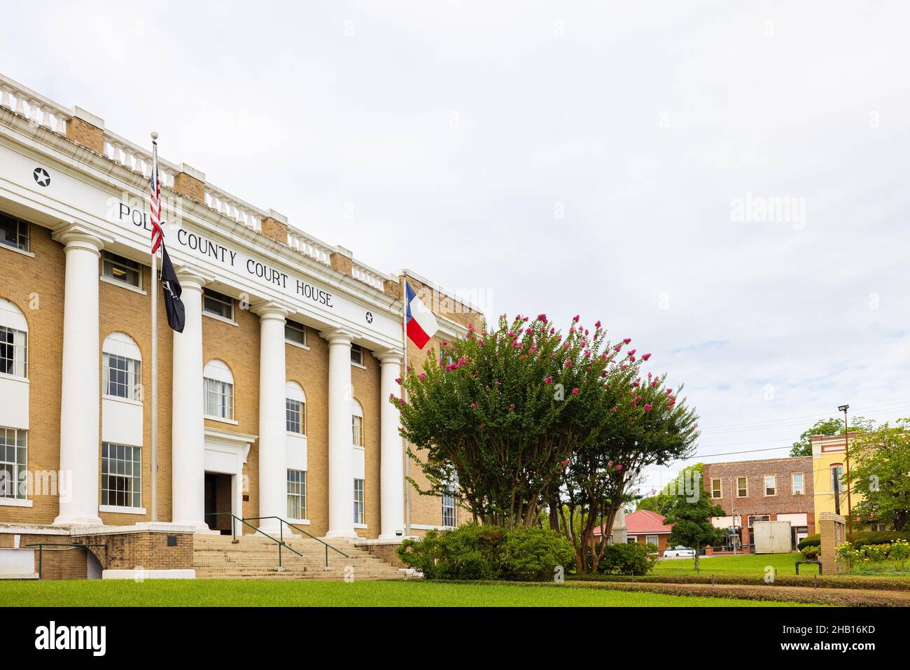 Livingston, Texas, USA - 28. Juni 2021: Das Polk County Courthouse Stockfoto