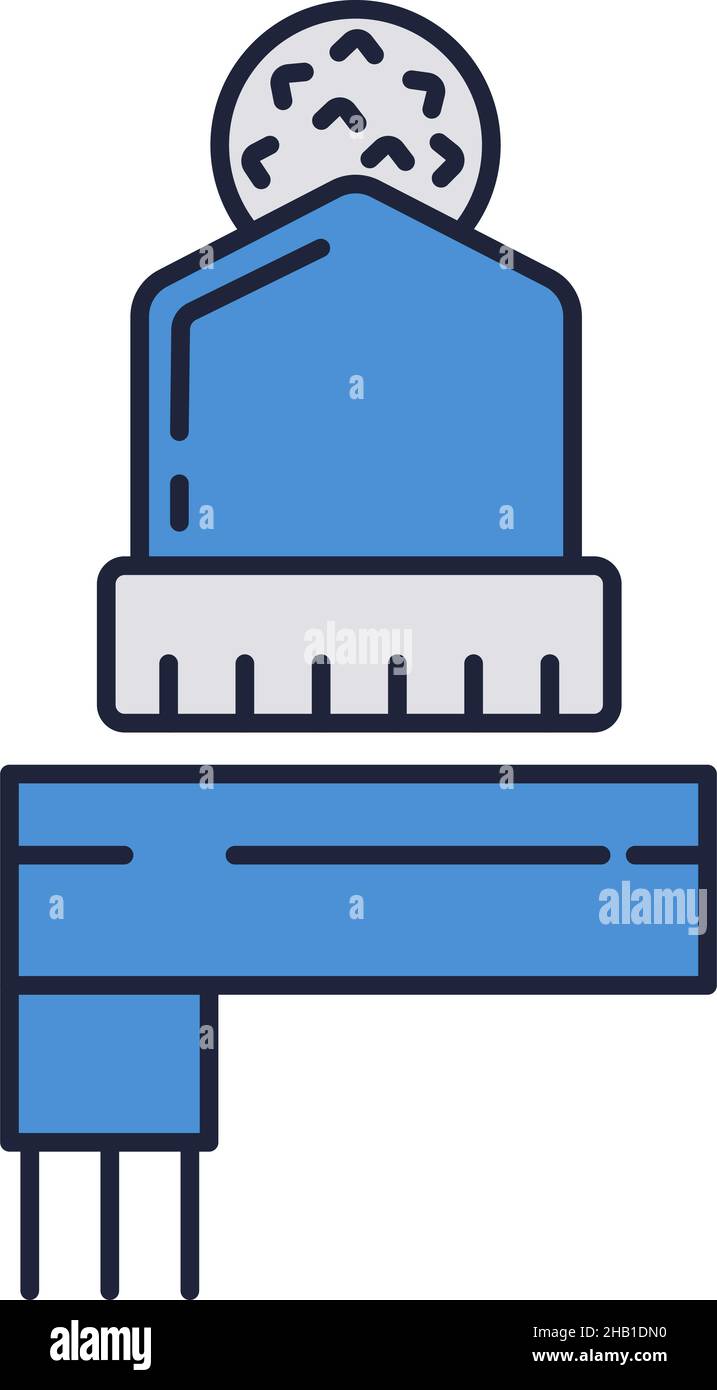 Lacrosse Stick und Hut Helm Icon Vektor Stock Vektor