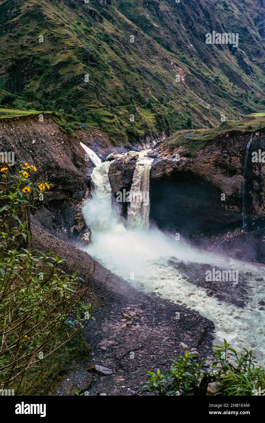 Wasserfall Agoyan Falls, Rio Pastaza, Ecuador, Zufluss zum Marañón Fluss nordwestlich des Amazonas-Beckens Stockfoto