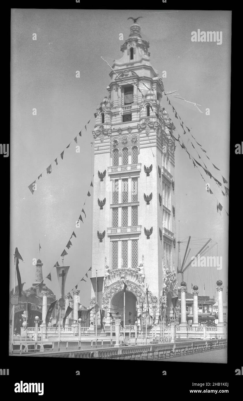 Luna Park, Eugene Wemlinger, Cellulose Nitrat negativ, 1906, Coney Island, Traumland Stockfoto