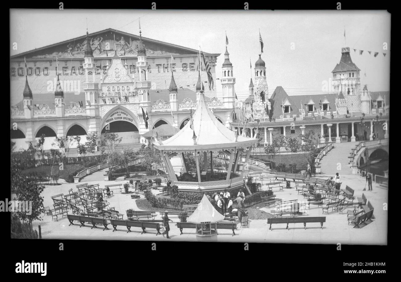 Luna Park, Eugene Wemlinger, Cellulose-Nitrat negativ, 1903 Stockfoto