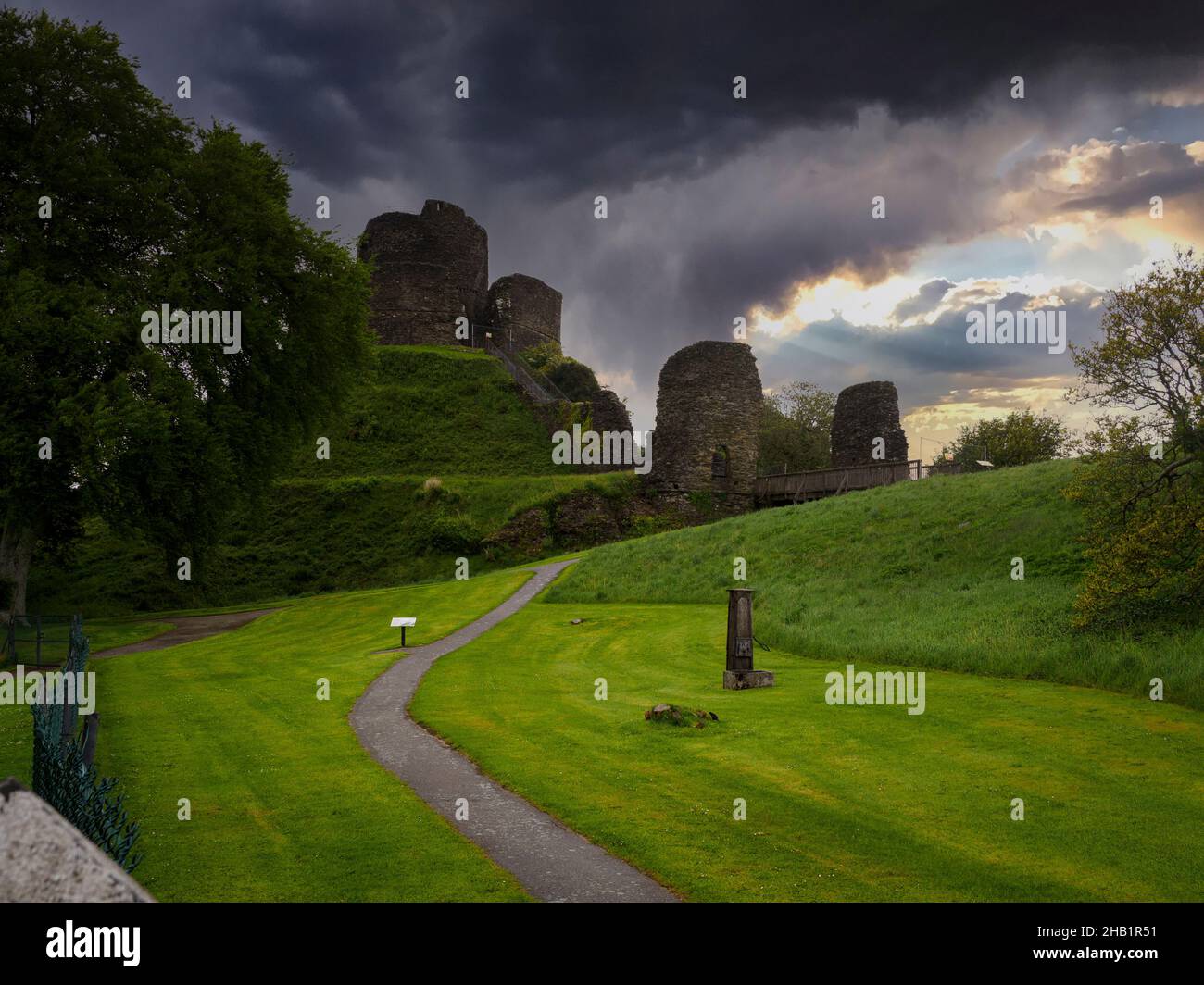 Launceston Castle, Cornwall, UK Stockfoto