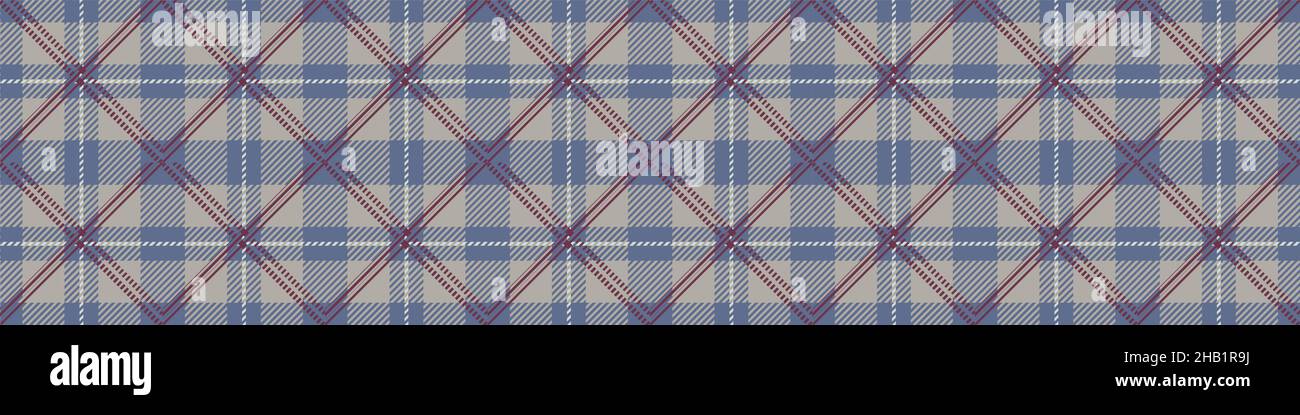 Violettes Karomuster mit Karomuster. Nahtloses Gingham-Muster für dekorativen klassischen Hintergrund. Stock Vektor