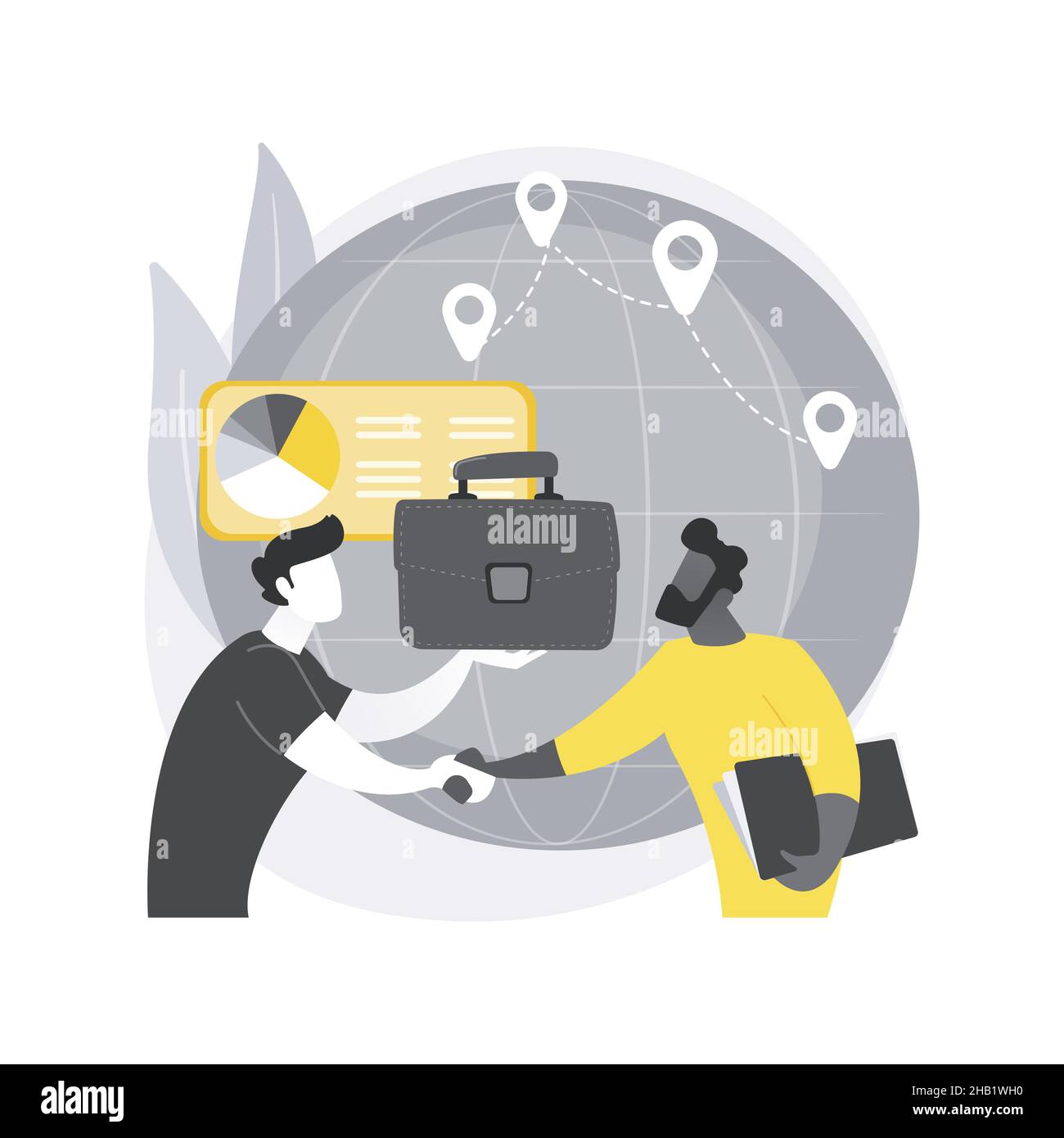 Chatbot Customer Service abstrakte Konzept Vektor Illustration. Stock Vektor