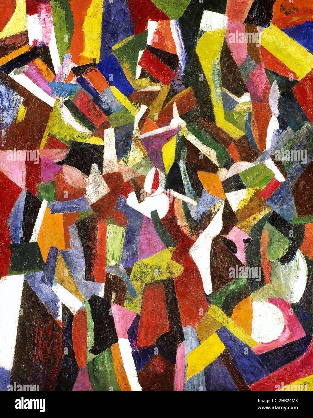 Komposition VI des amerikanischen kubistischen Malers Patrick Henry Bruce (1881-1936), Öl auf Leinwand, 1916 Stockfoto