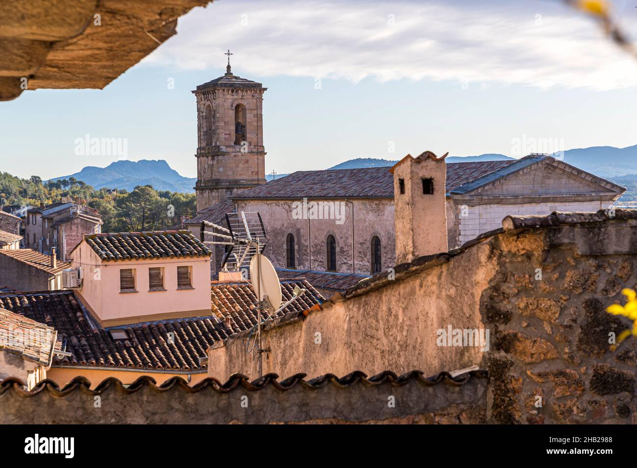 Die mittelalterliche Stadt Les Arcs, Frankreich Stockfoto