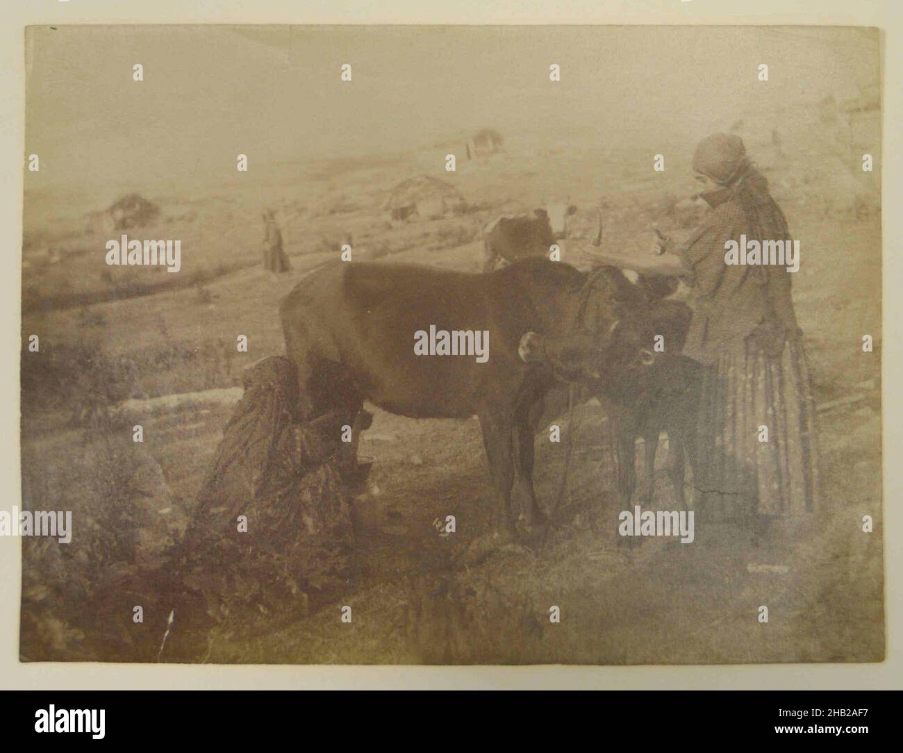 Eine von 274 Vintage-Fotografien, Ende 19th-Anfang 20th Jahrhundert, Qajar-Zeit, 6 1/8 x 8 1/8 Zoll, 15,6 x 20,6 cm Stockfoto
