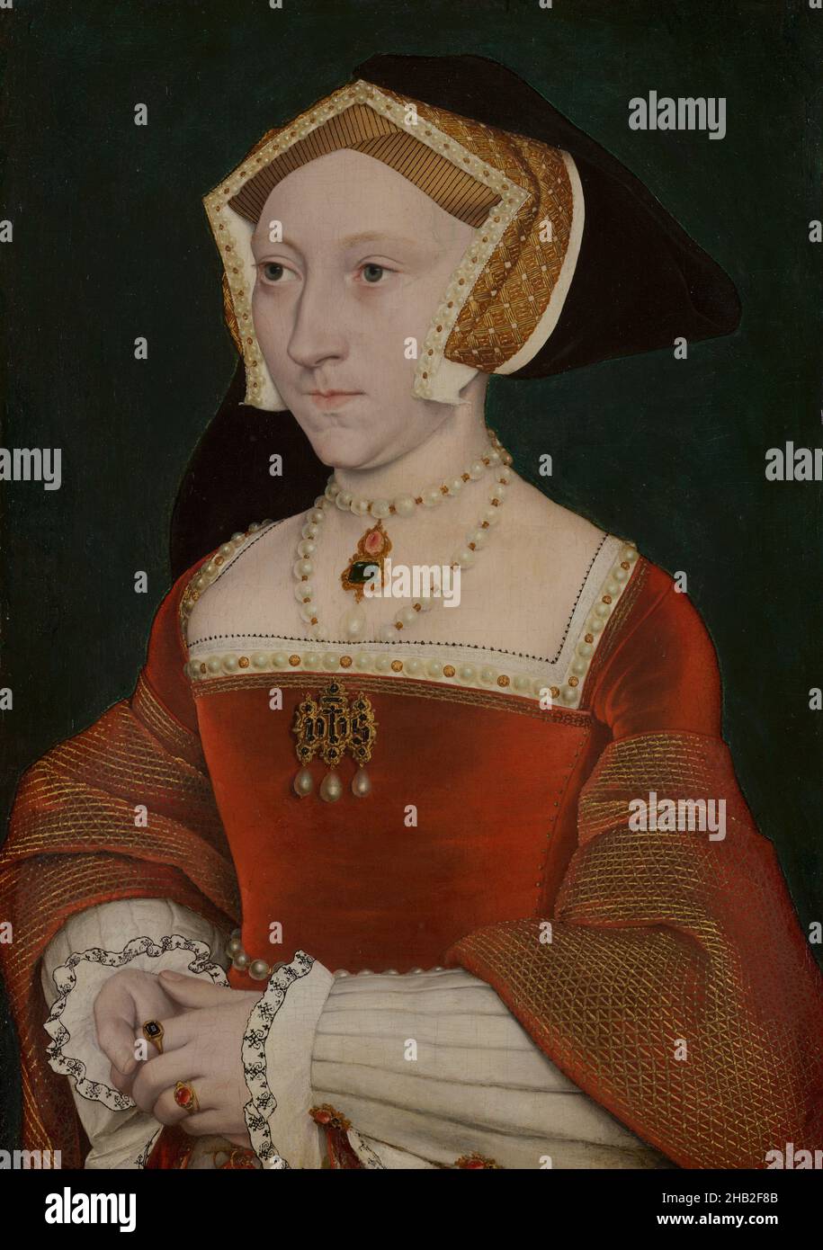 Porträt von Jane Seymour 1509? -1537, Hans Holbein de Jonge, Werkstatt von, c. 1540 Stockfoto