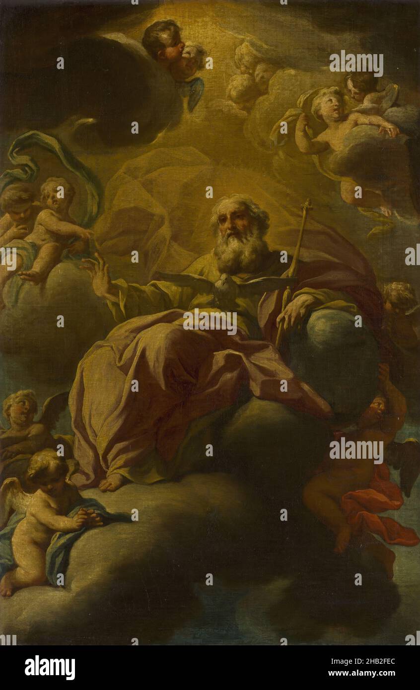 Gott der Vater und der heilige Geist, Domenico Antonio Vaccaro, c. 1700 - 1710 Stockfoto