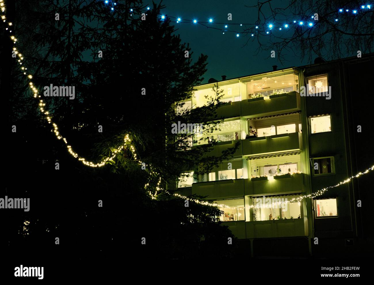 Nachtlichter Stockfoto