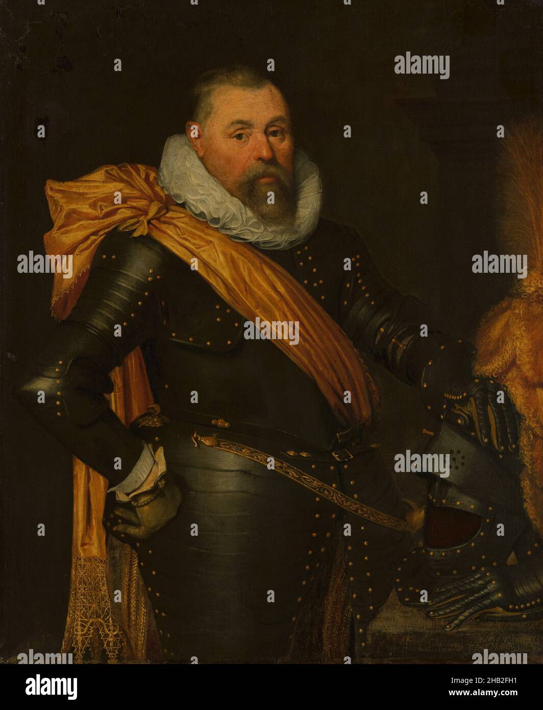 Porträt eines Offiziers, Jan Anthonisz van Ravesteyn, und Werkstatt, 1615 Stockfoto