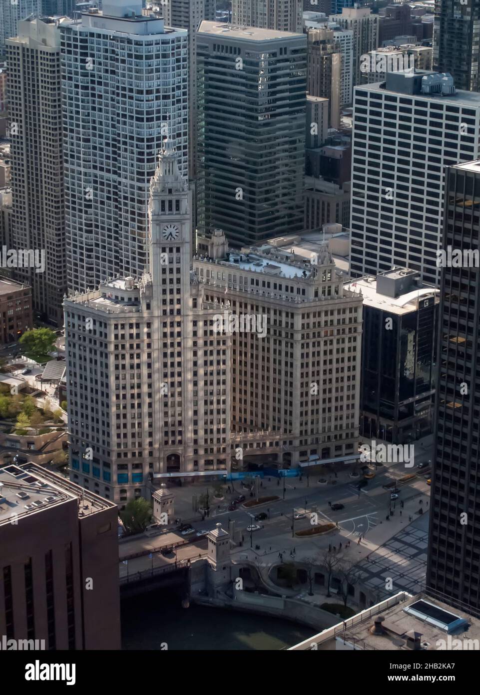 Wrigley Building, Chicago, Illinois, USA Stockfoto