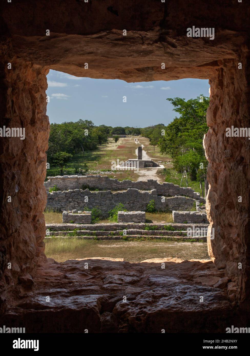 Dzibilchaltun Maya archäologische Stätte bei Merida, Yucatan, Mexiko Stockfoto