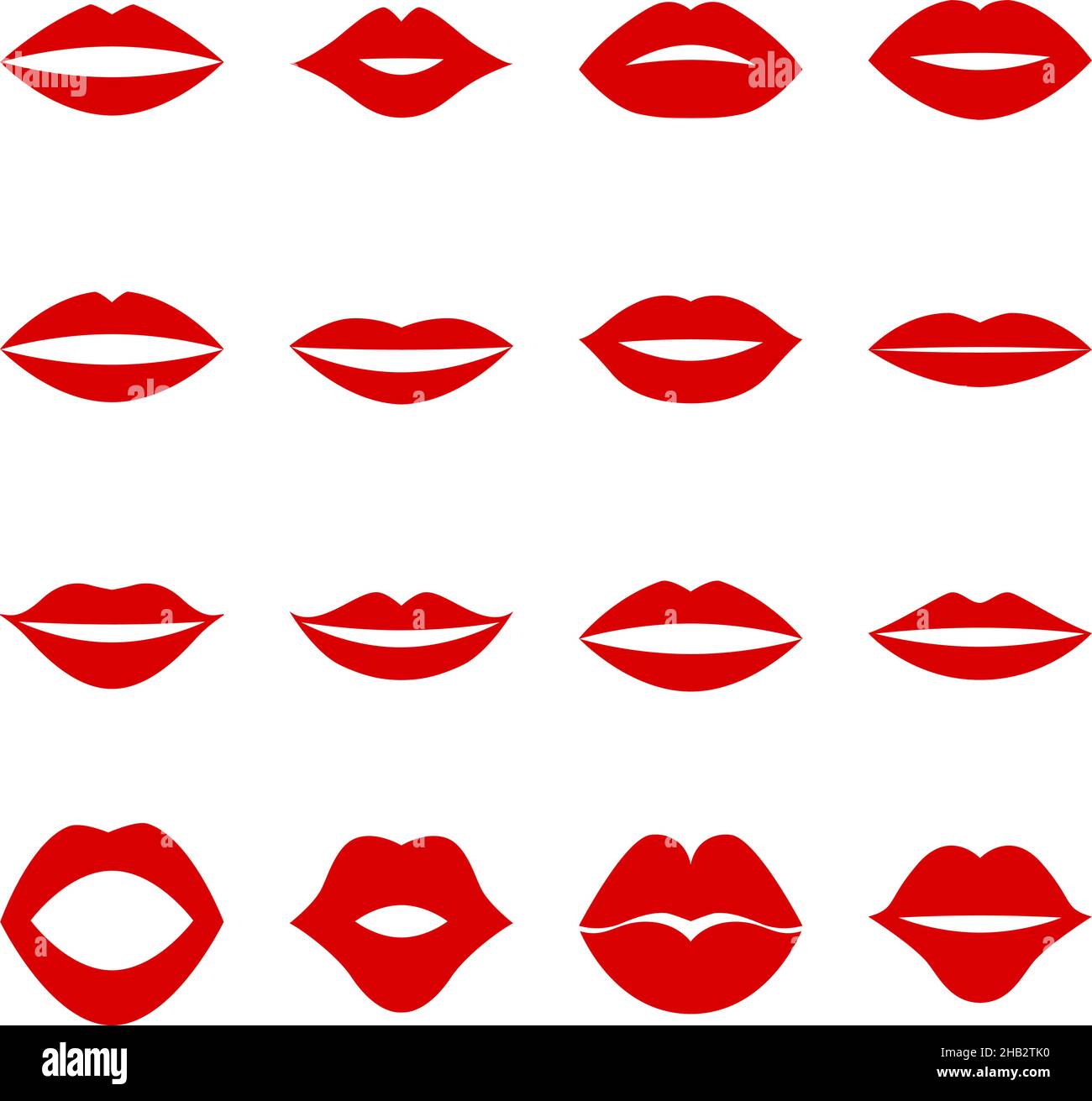 Red lips vector vectors Fotos und Bildmaterial in hoher Auflösung Alamy
