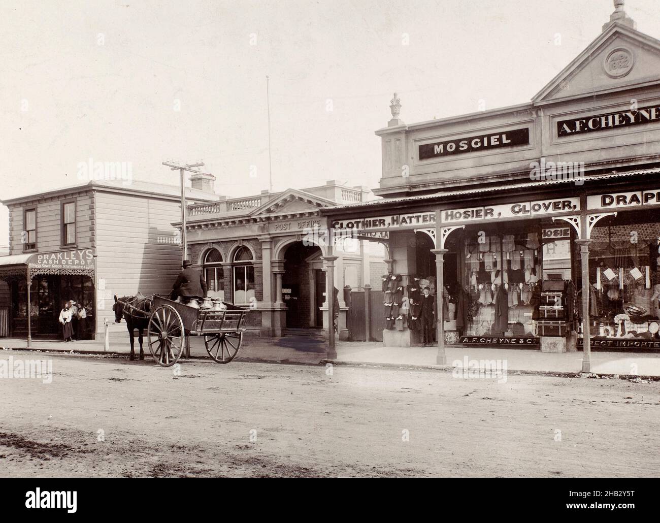 Mosgiel, Muir & Moodie Studio, Fotostudio, um 1900, Dunedin, Fotografie Stockfoto