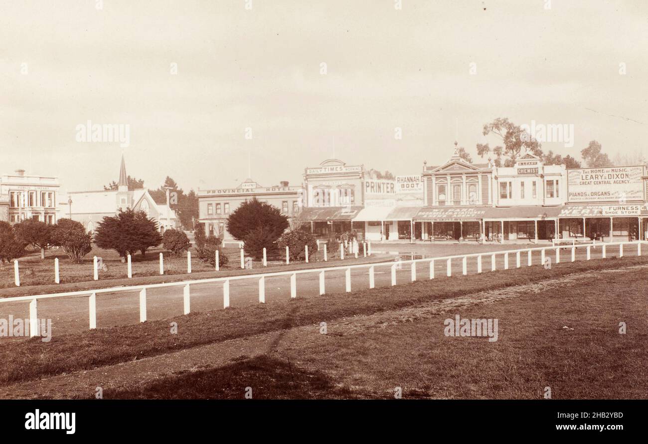 Palmerston North, Muir & Moodie Studio, Fotostudio, Anfang des 20. Jahrhunderts, Dunedin, Fotografie Stockfoto