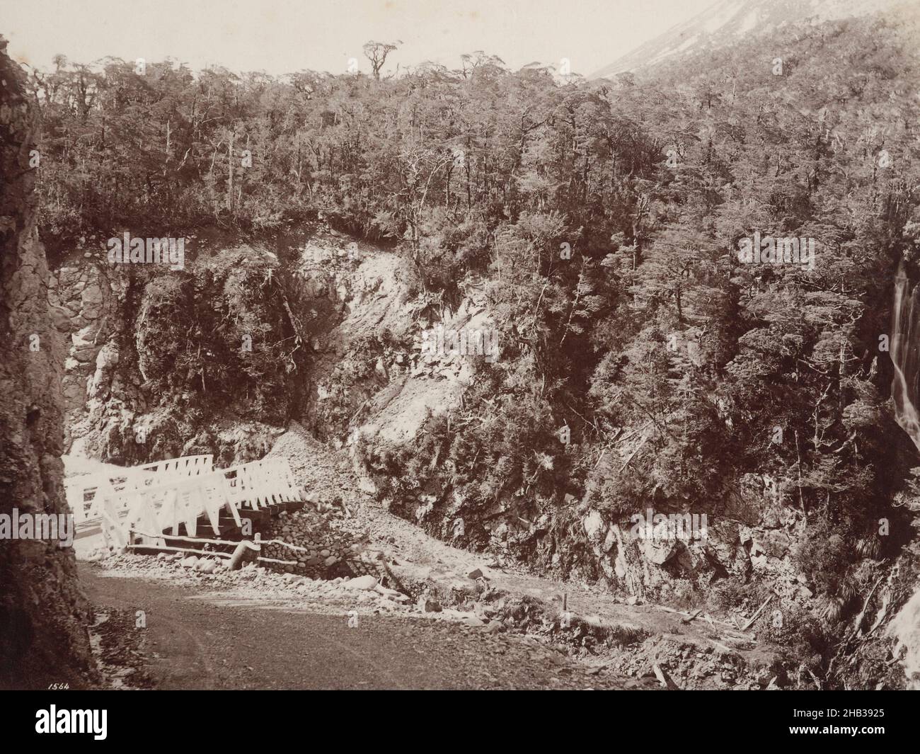 Bealey Bridge, Burton Brothers Studio, 1880s Stockfoto