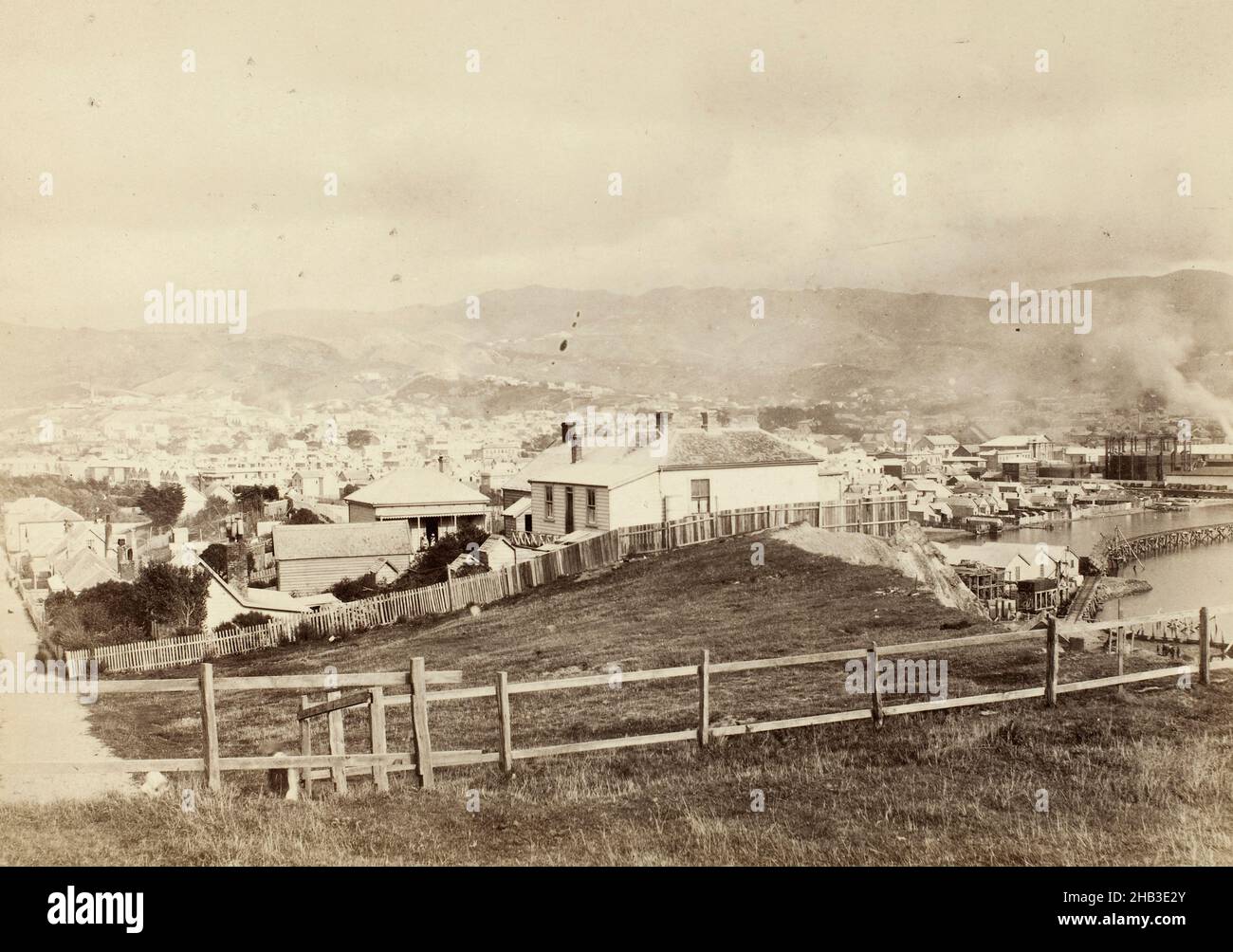 TE Aro, Wellington, Burton Brothers Studio, Fotostudio, um 1885, Dunedin Stockfoto