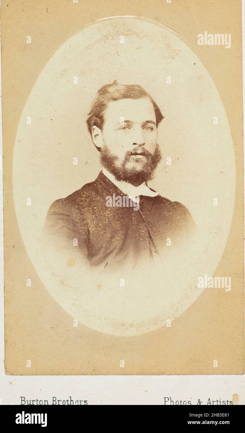 Man, Burton Brothers Studio, 1860s, Dunedin Stockfoto