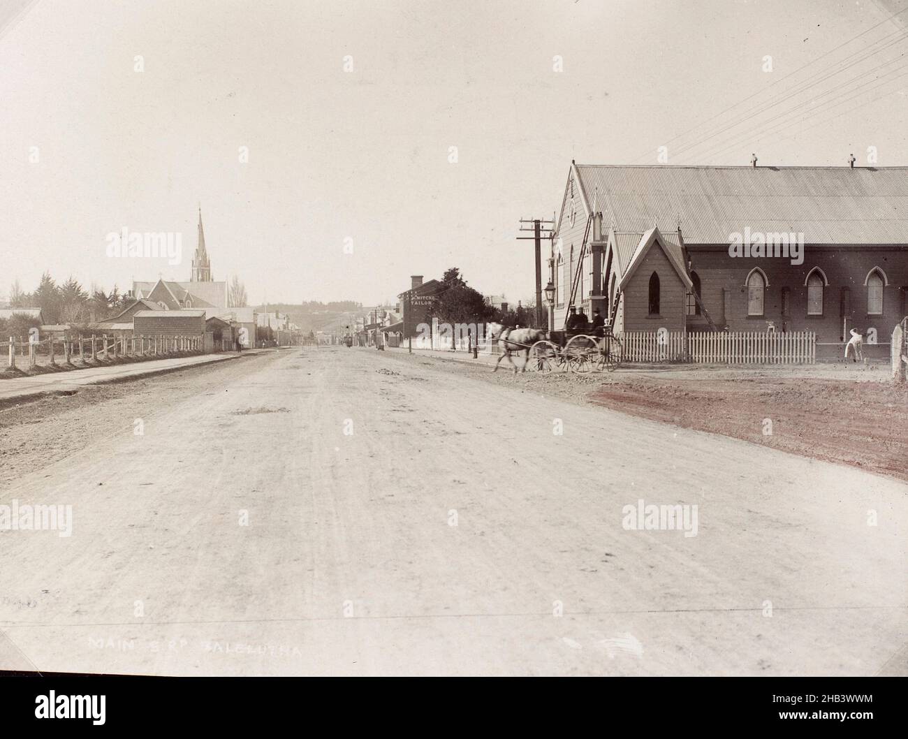 Main Road, Balclutha, Burton Brothers Studio, Balclutha Stockfoto