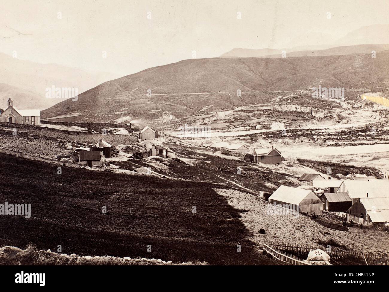 Saint Bathans, Burton Brothers Studio, 1869, Otago Stockfoto
