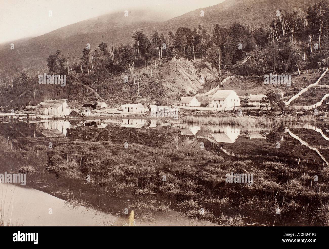 Wakatipu, Burton Brothers Studio, 1870-1880s, Wakatipu, See Stockfoto