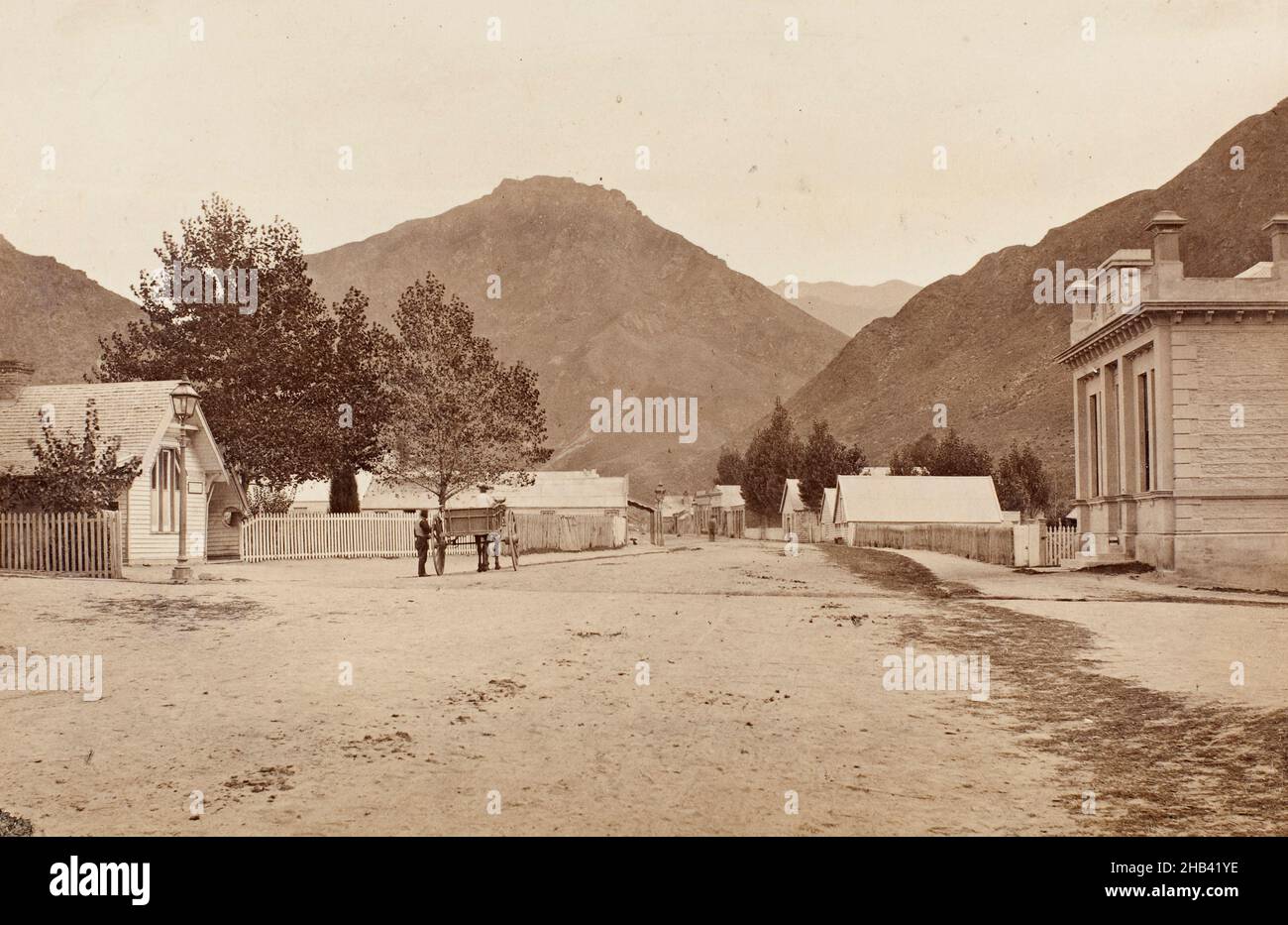 Arrowtown, Burton Brothers Studio, 1870-1880s, Arrowtown Stockfoto