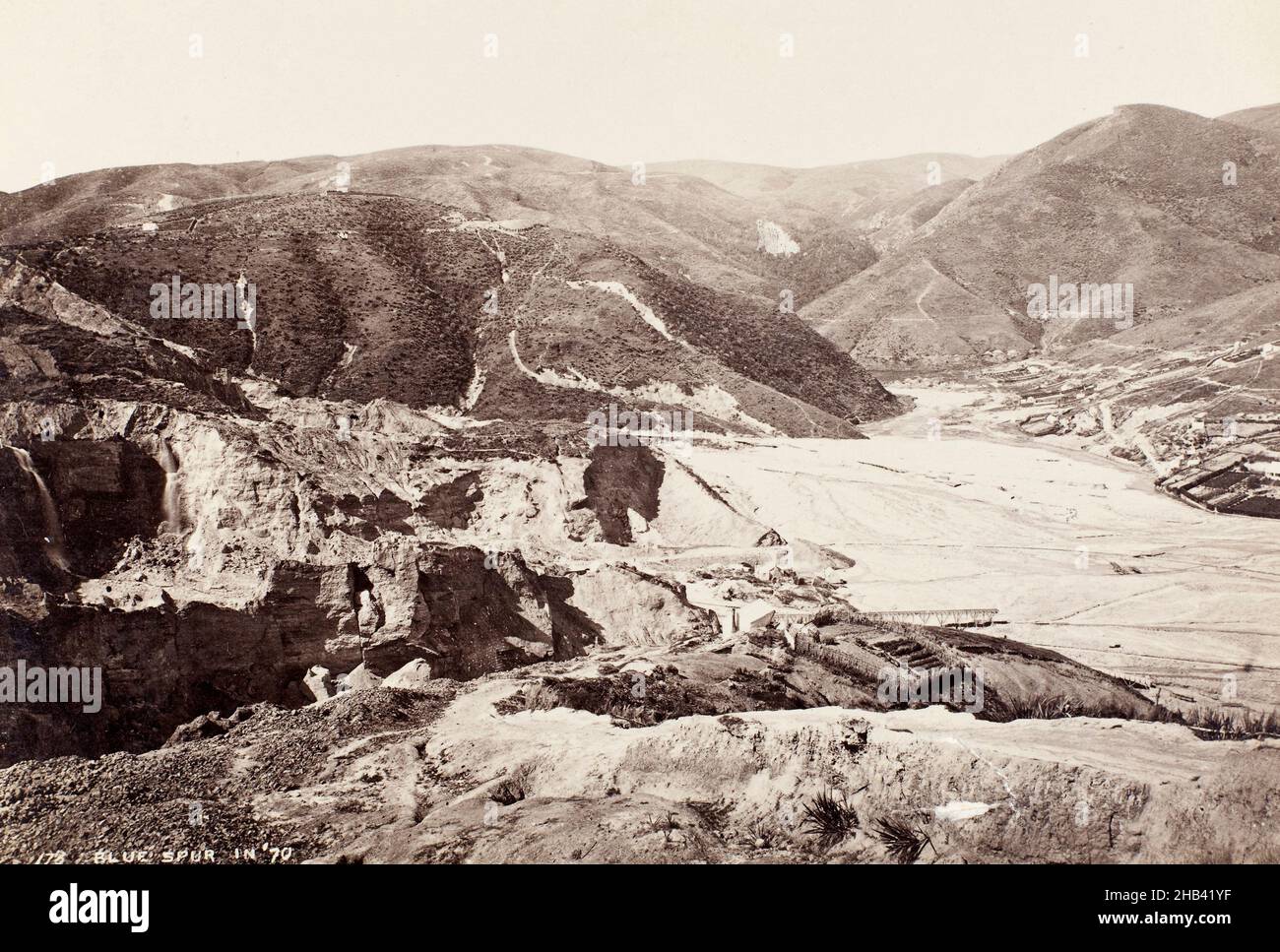 Blue Spur, Burton Brothers Studio, 1870, Neuseeland Stockfoto