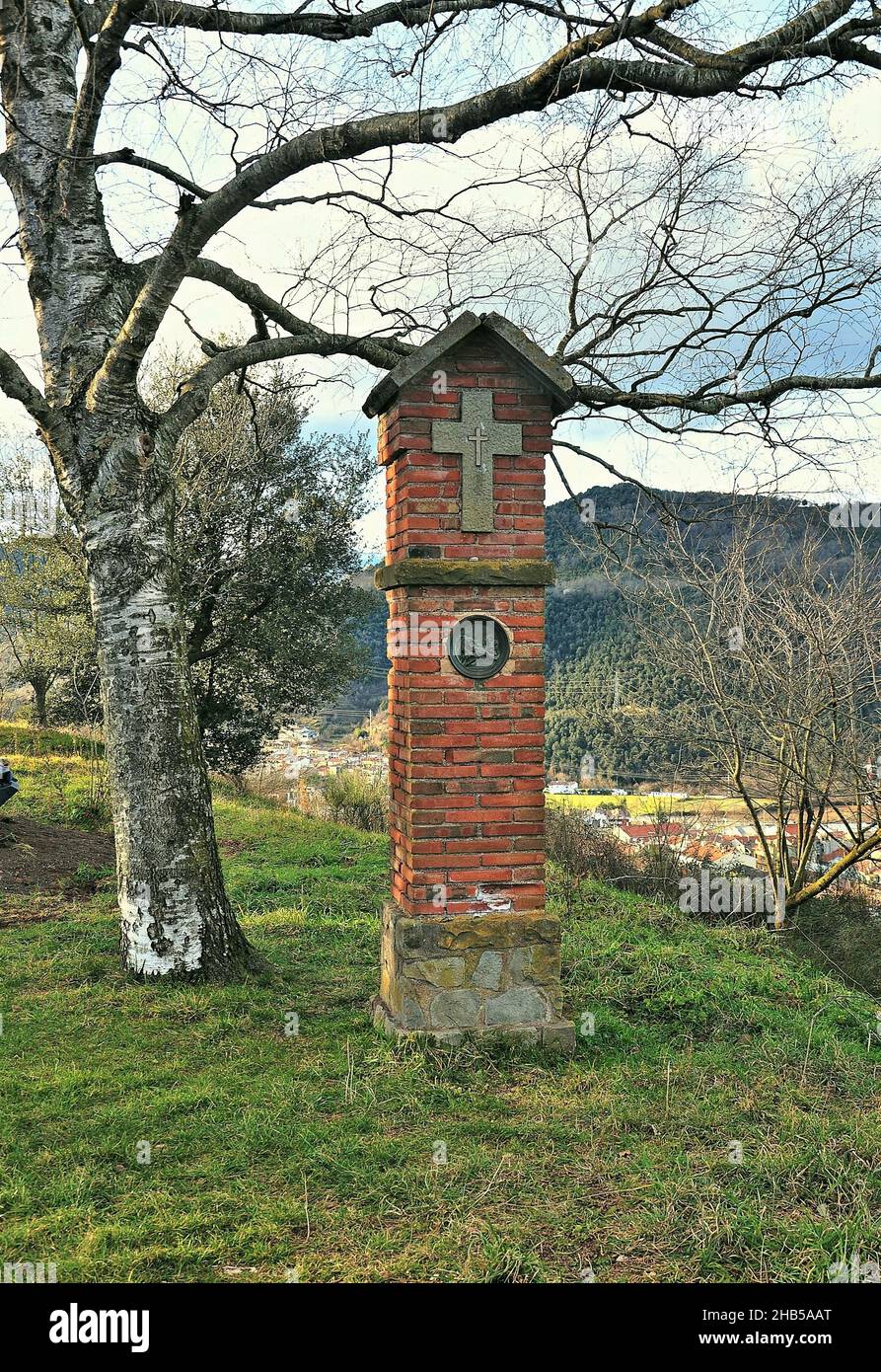 Geschlossen in Sant Francesc in der Region Olot de la Garrotxa Provinz Gerona, Katalonien, Spanien Stockfoto