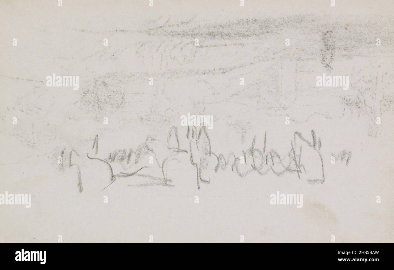 Seite 89 aus einem Skizzenbuch mit 53 Seiten, Studie, Zeichner: Marius Bauer, Istanbboel, (möglicherweise), 1896, Marius Bauer, 1896 Stockfoto