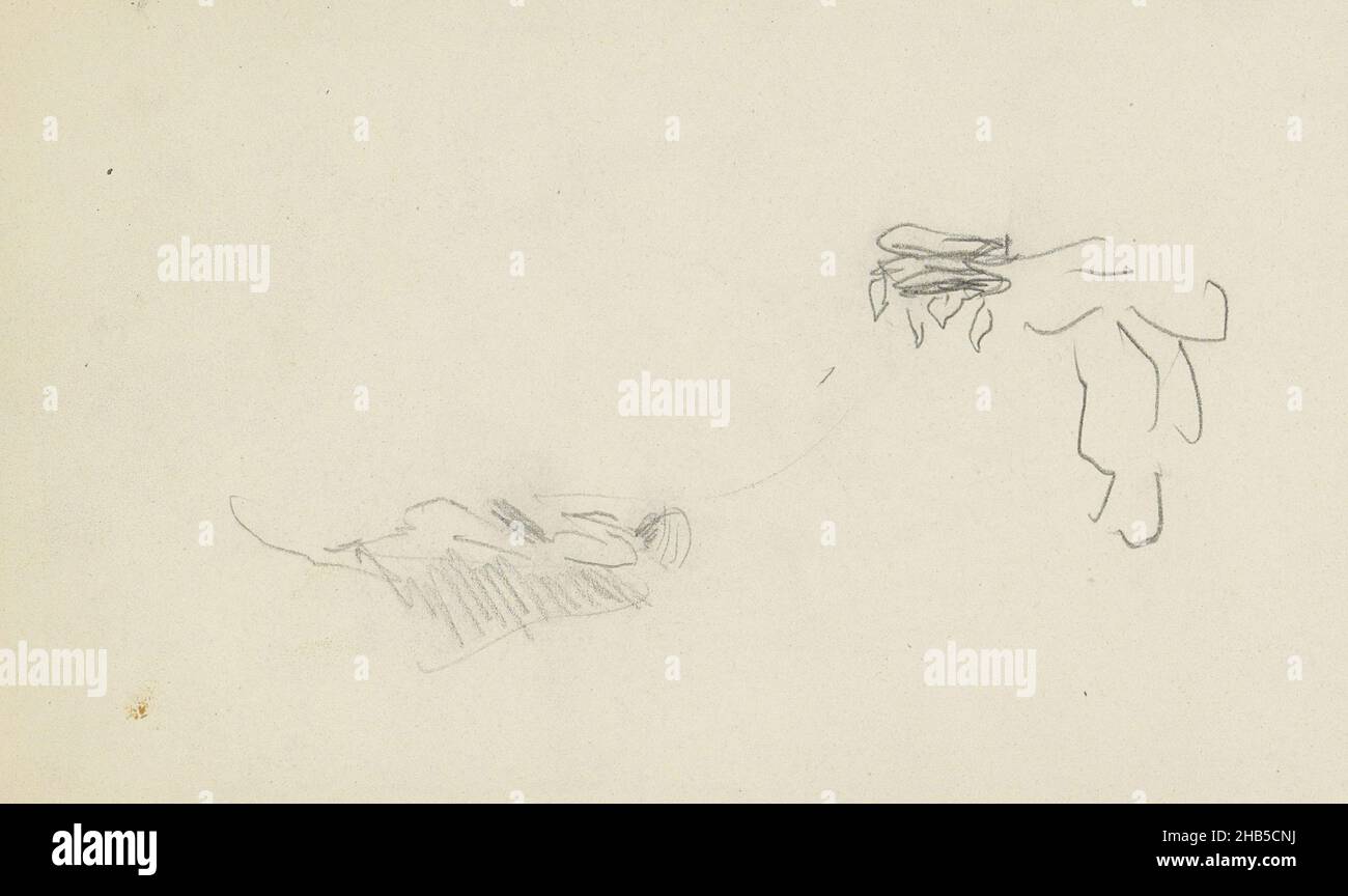 Auch eine Studie. Seite 96 aus einem Skizzenbuch mit 48 Seiten, indisch mit Turban, von der Seite gesehen., Zeichner: Marius Bauer, Indien, 1924 - 1925, Marius Bauer, 1924 - 1925 Stockfoto