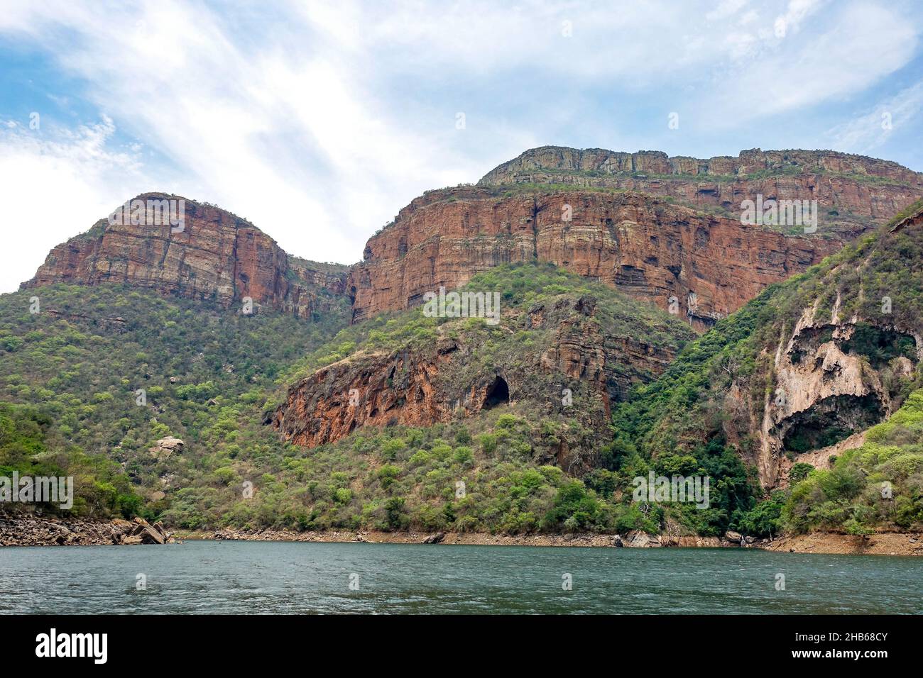 Panoramablick auf den Blyde River Canyon, Mpumalanga, Südafrika Stockfoto