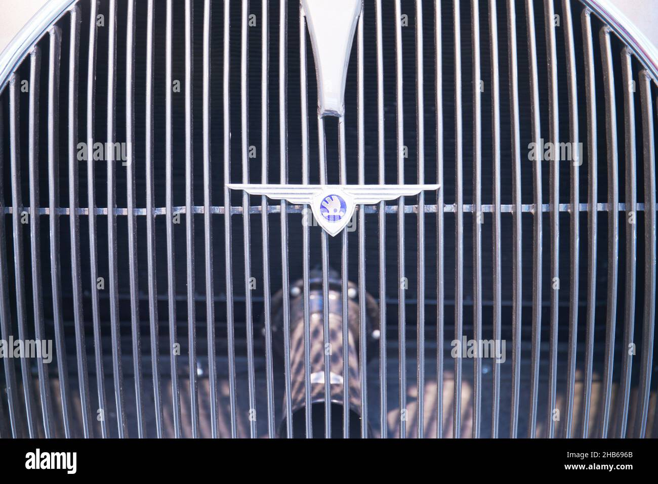 MLADA BOLESLAV, TSCHECHISCHE REPUBLIK - 06. Jan 2019: Das Automobilmuseum Skoda stellt die Geschichte der Firma Skoda und Laurin & Klement vor Stockfoto