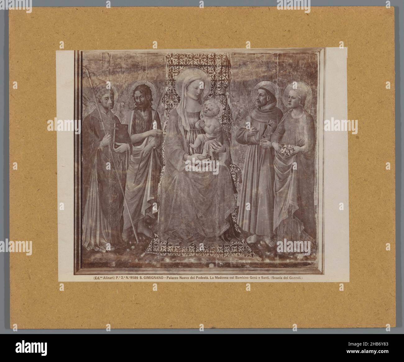 La madonna col bambino gesu e santi Fotos und Bildmaterial in hoher