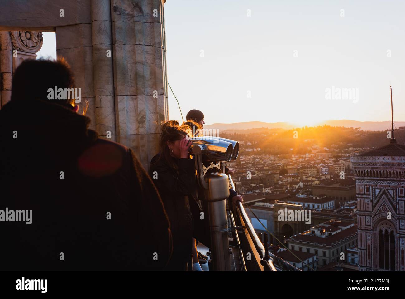 Kathedrale von Florenz von oben Stockfoto