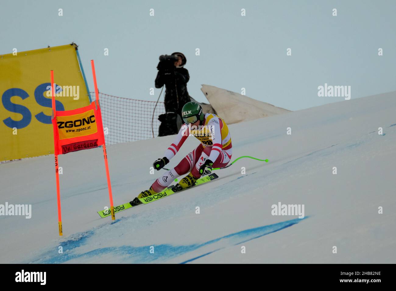 Gröden, Italien. 17th Dez 2021. Mac Franz (AUT) während des FIS Ski World Cup 2021 - Herren Super-G, alpines Skirennen in Gröden, Italien, Dezember 17 2021 Quelle: Independent Photo Agency/Alamy Live News Stockfoto