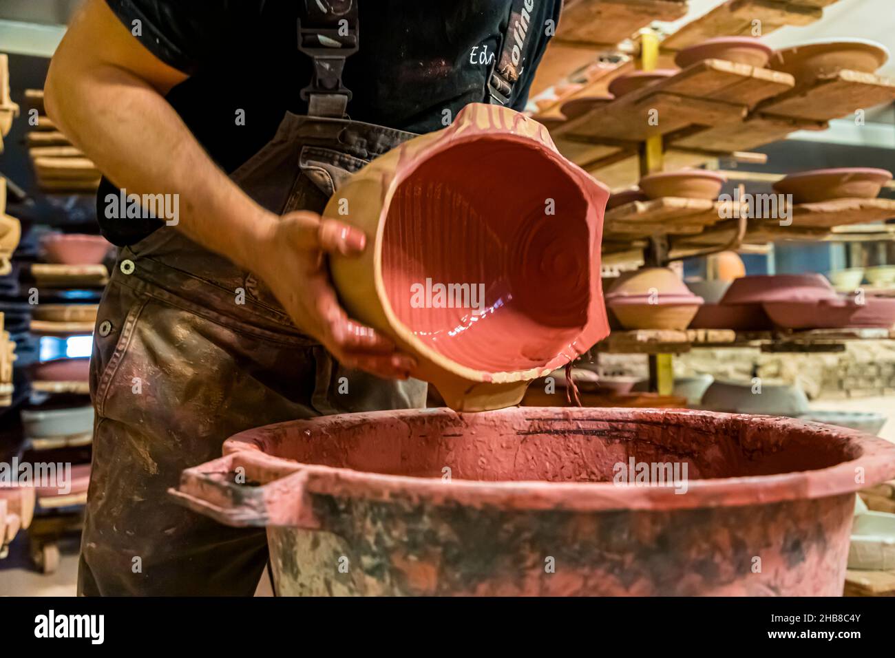 Poterie NICHT in Mas-Saintes-Puelles, Frankreich Stockfoto