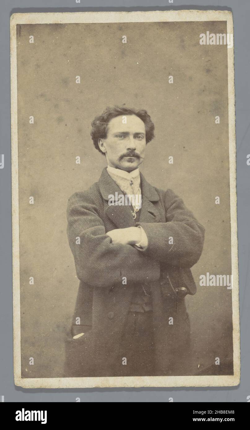 Porträt von D. Quandt, anonym, Apr-1862, Karton, Papier, Albumin-Print, Höhe 99 mm × Breite 60 mm Stockfoto
