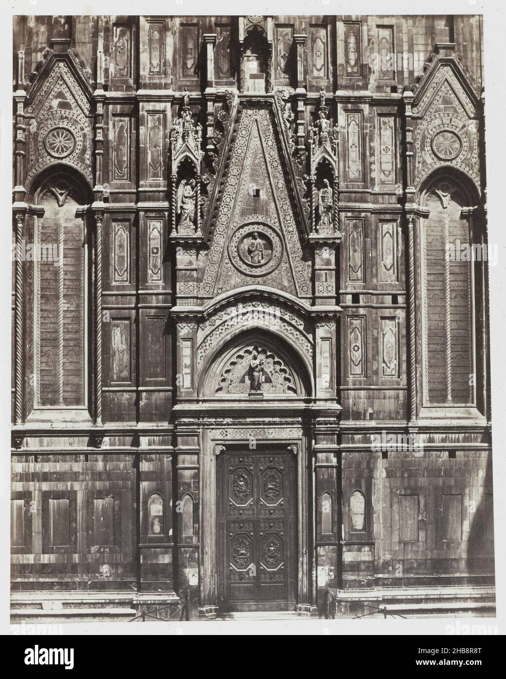 Florenz. 1st Porta Meridionale del Duomo, Fratelli Alinari, 1854 - 1855, Albumendruck, Höhe 325 mm × Breite 263 mmhöhe 640 mm × Breite 490 mm Stockfoto