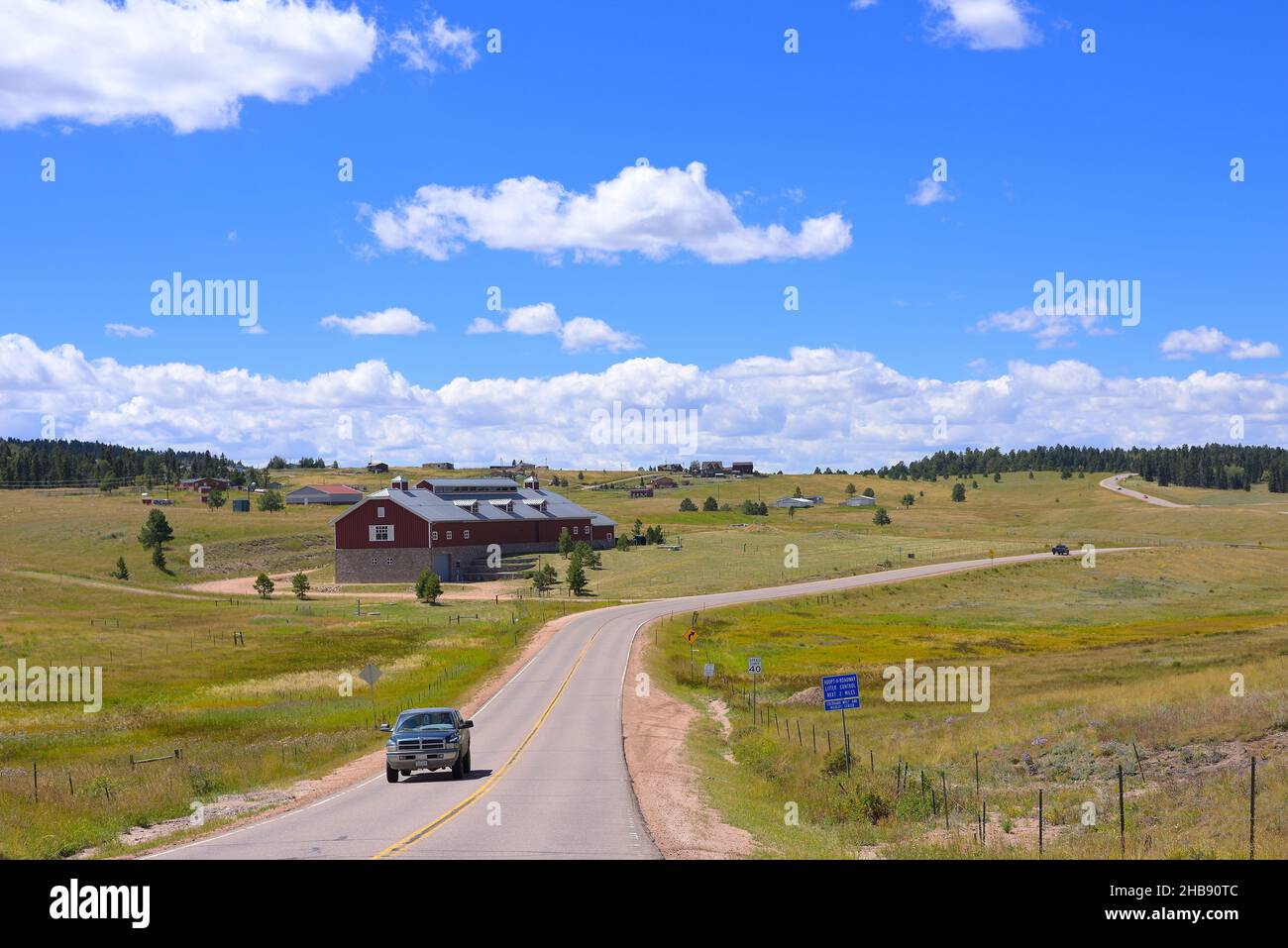 Die historische Crescent Ranch (Resort), Divide CO Stockfoto