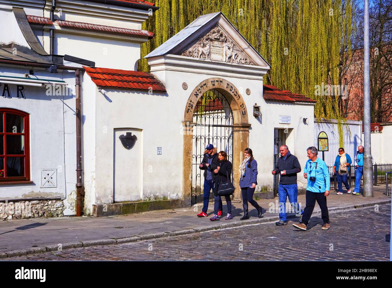 Polen, Krakau, Kazimierz, Synagoge Remuh. Stockfoto