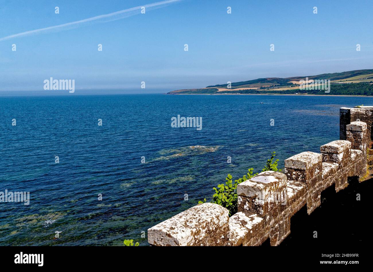 Das wunderschöne Culzean Castle in der Nähe von Maybole, Carrick an der schottischen Küste von Ayrshire, Großbritannien. 22nd vom Juli 2021 Stockfoto