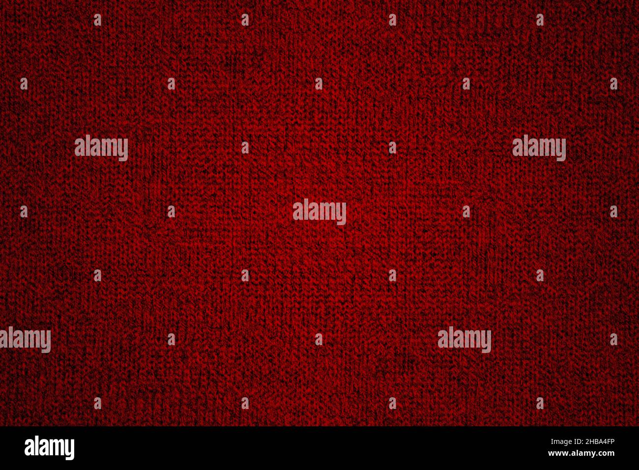 Rot gestrickte Wolle Stoff Textur Hintergrund mit Grunge Stockfoto
